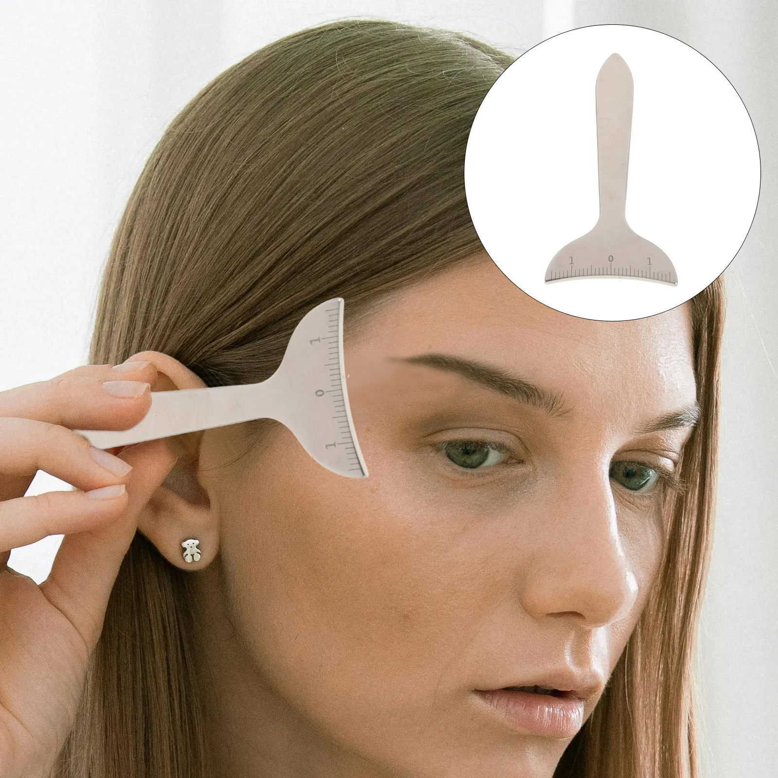 Lineal Eye Socket Messwerkzeug Edelstahl Messung Brow Mapping Lineal Pupillary Distance Meter Body