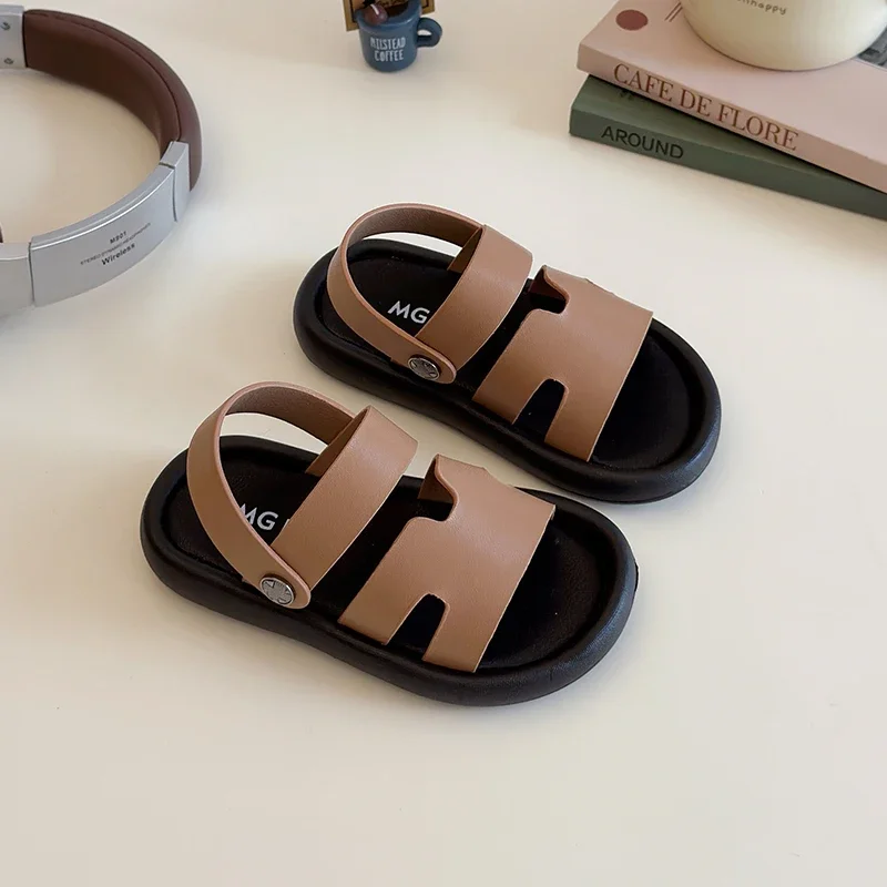 

Fashion Spring Child Sandal Summer New Shoe Boy Girl Slippers Soft Bottom Non-slip Kid Shoes Baby Velcro Beach Sandal Slippers