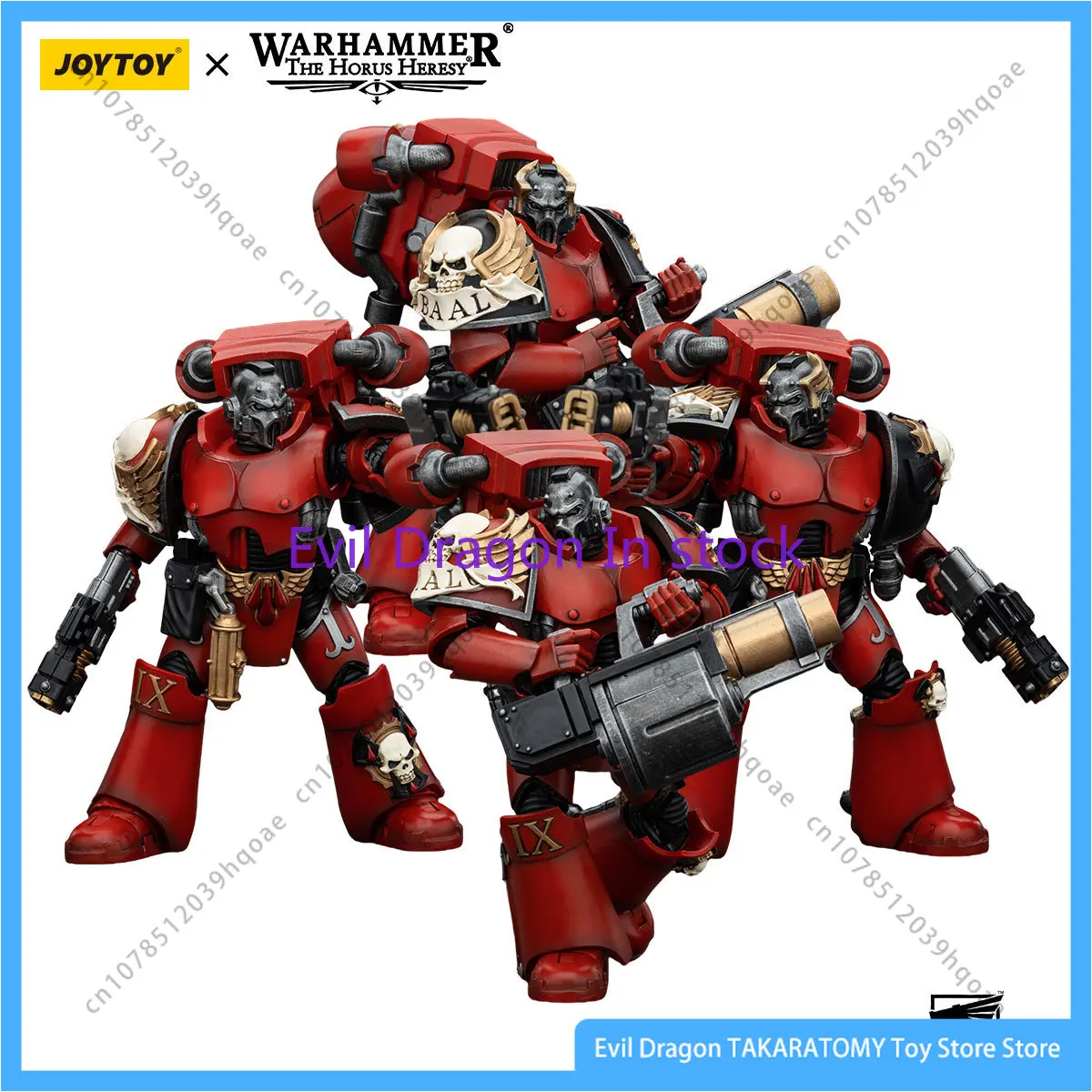 In Stock JOYTOY Warhammer 40k 1/18 Action Figure Anime 12cm Blood Angels Tear of Angels Squad