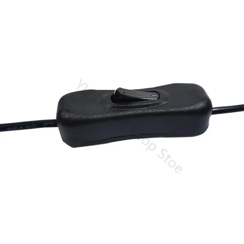 96BA Computer Cooling Fan Power Converter Cable USB to 4 Pin 5V to 12V with Switches, 22AWG 34Cm Cord for Case Fan and CPU Fan