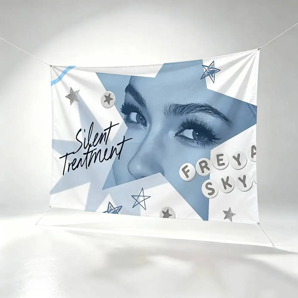 British Singer F-Freya Skye  Flags Wall Hanging Background Art Banner for Bedroom Home Outdoor Decor