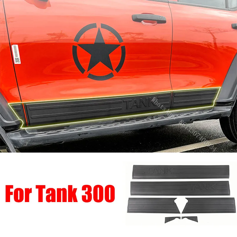 For Great Wall Tank 300 GWM TANK 300 Door Decorative Panel Collision Strip Body Decorative Strip Modification Parts