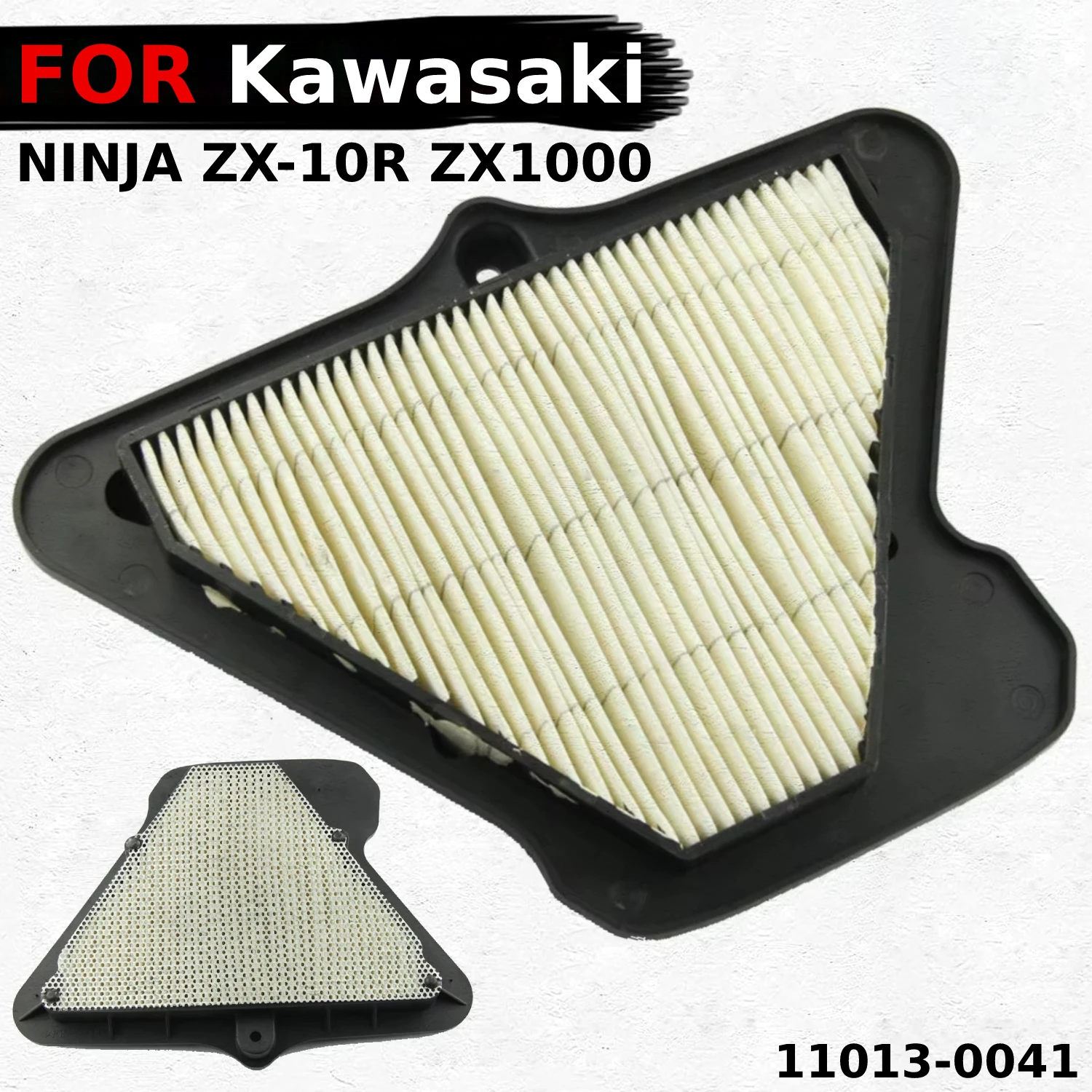 

Motorcycle Dual Foam Layer Sponge Air Cleaner Filter Accessories For Kawasaki NINJA ZX-10R ZX1000 2011-2015 OEM:11013-0041 Parts