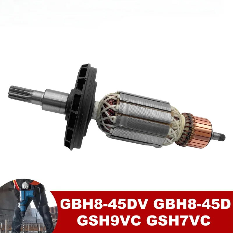 

Статор ротора электрического молотка для BOSCH GBH8-45DV GSH9VC, 8 зубов, высококачественный ротор AC220-240V