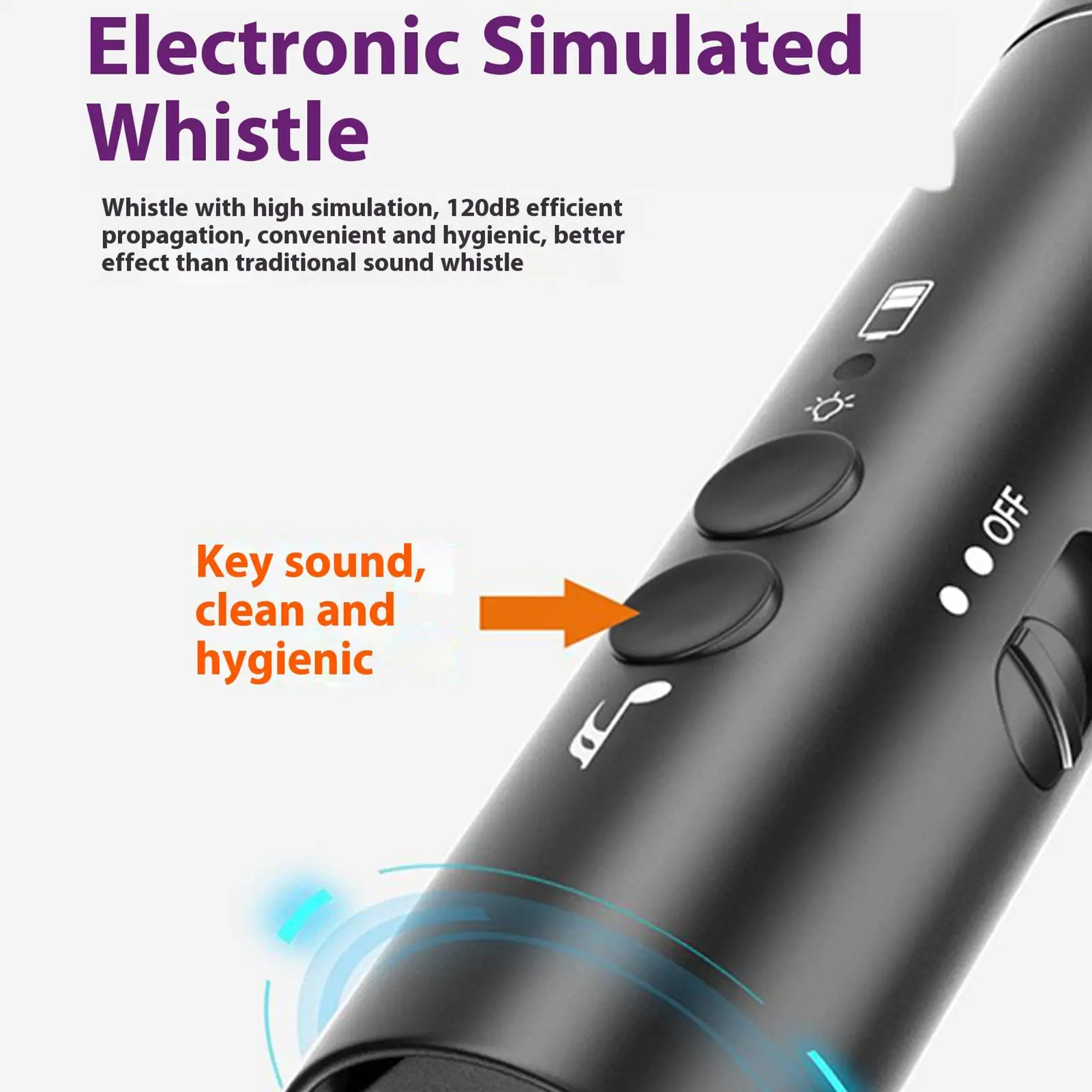 Электронный свисток для учителей, большой объем, перезаряжаемый с фонариком, ручной тренировочный свисток для кемпинга, выживания, спорта