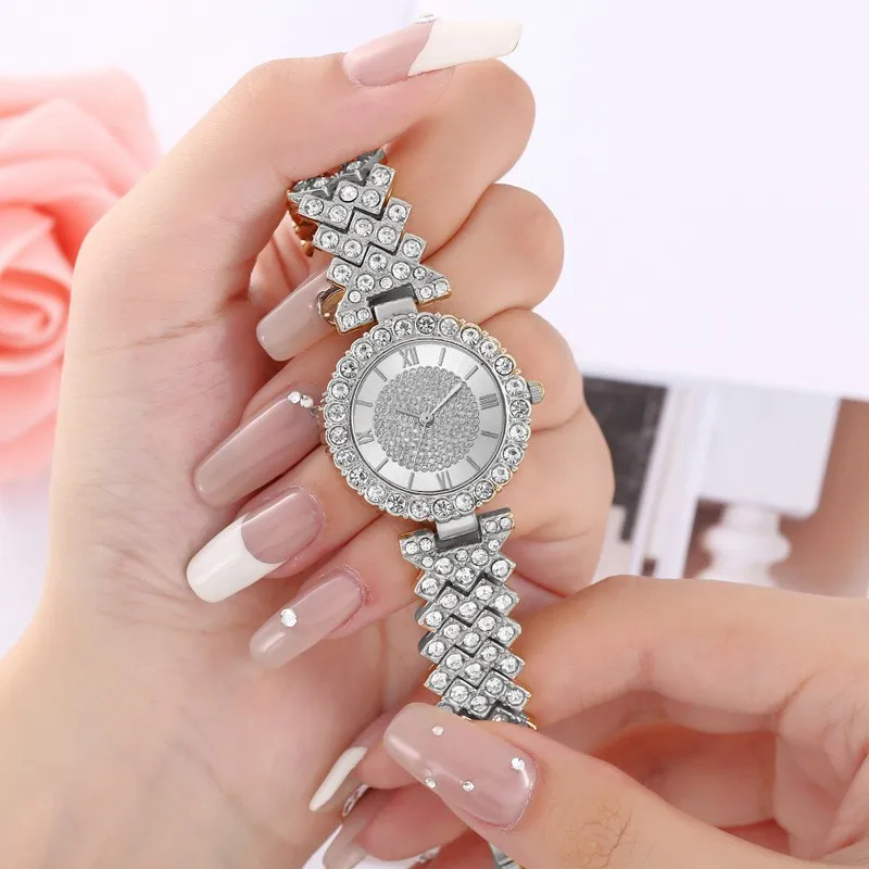 

watch for women Modest Luxury Gypsophila Small Dial Rhinestone Alloy Watches Ladies Quartz Watch banquet wristwatch reloj mujer