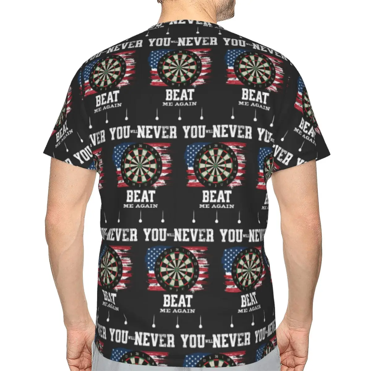 Dart Board Arrow Target 100% Cotton T-Shirt Men'sClassic T Shirts Men O-Neck Short Sleeve