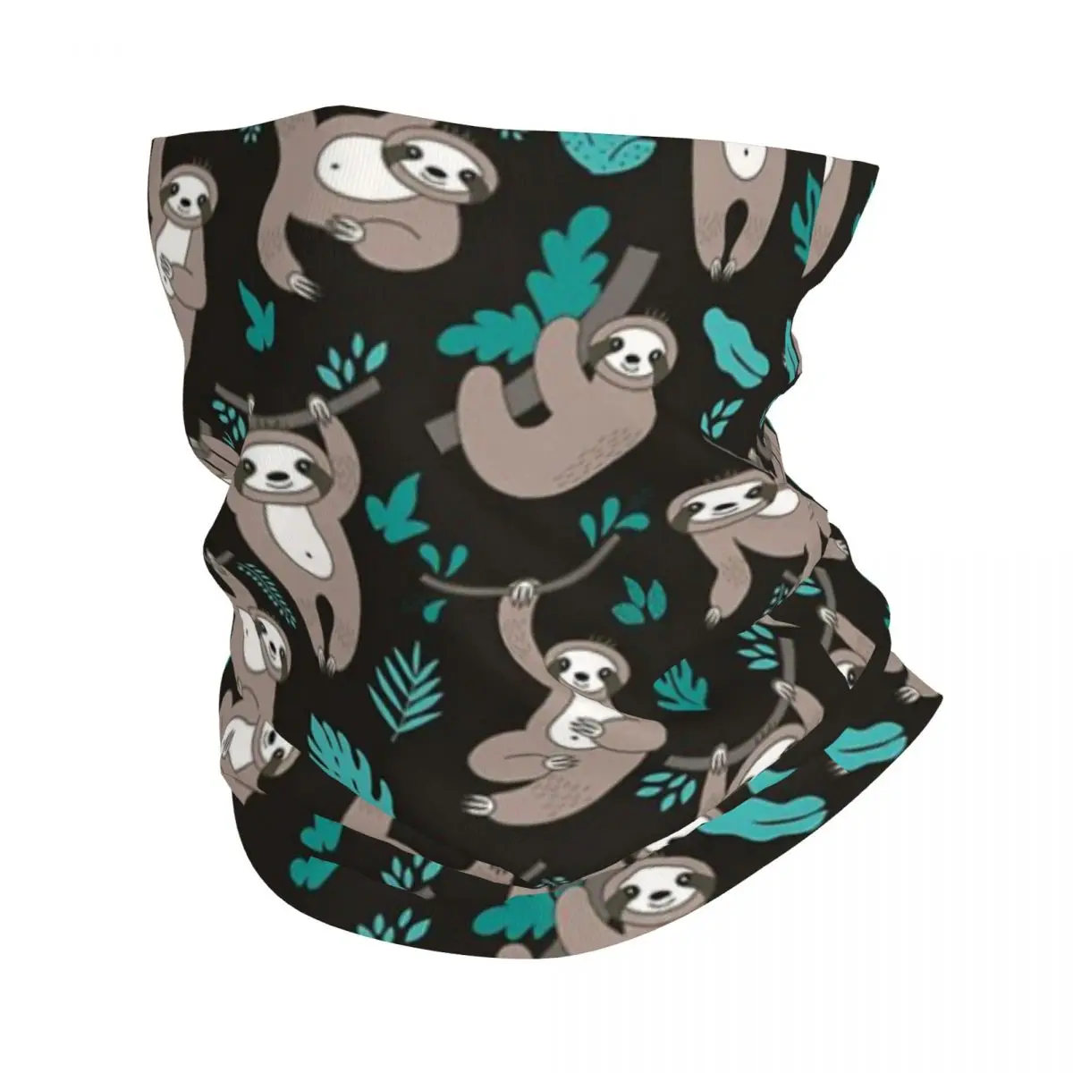 Super Cute Sloth Bandana Neck Cover Printed Mask Scarf Multi-use Headwear Hiking Fishing For Men Women Adult All Season