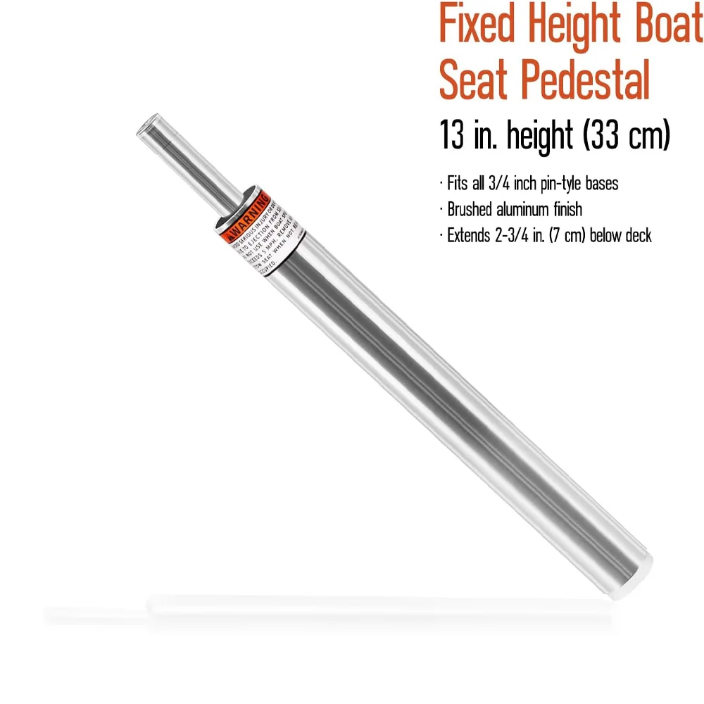 

3/4"Boat Seat Pin Post(2-Pack)Lock-in Style Non-Threaded Pedestal Post for Marine Mounting Aluminum Extension Pole for Pontoon F