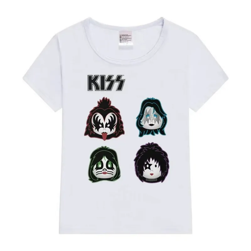 

Kiss Band Solo, милый дизайн для детей, детская футболка, одежда, летняя футболка, свободные топы в корейском стиле, детская одежда, футболки с героями мультфильмов