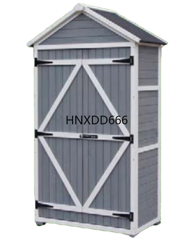 

Manufacturer's Solid Wood Rainproof Garden Tool Cabinet Anti-Corrosion Backyard Garage Outdoor Storage House Easily Assembled