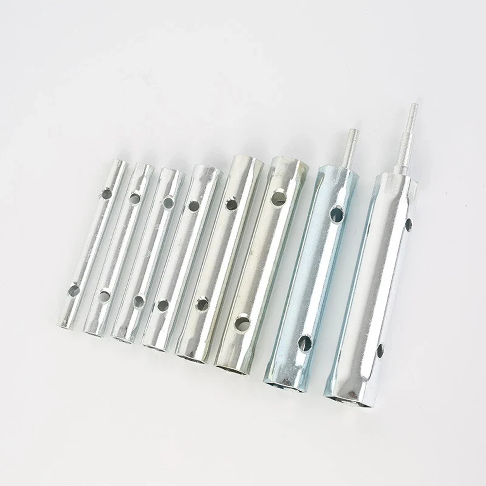 10Pcs Tubular & Metric Box Spanner Wrench Spark Bar Set Plug Sockets 6 – 22mm