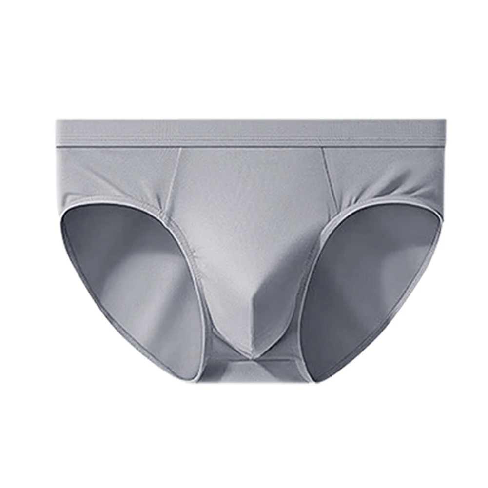 Men Cotton Soft Underwear Briefs U-Convex Pouch Mid-Waist Breathe Simple Breathable Bottoms Top  Brief Boys' Underwear