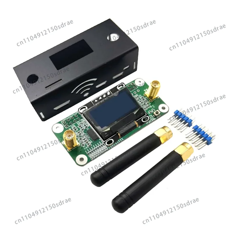 New Version MMDVM HS Dual Duplex OLED Hotspot Board With 2 Antennas Support P25 DMR NXDN + Case For Raspberry pi Pistar