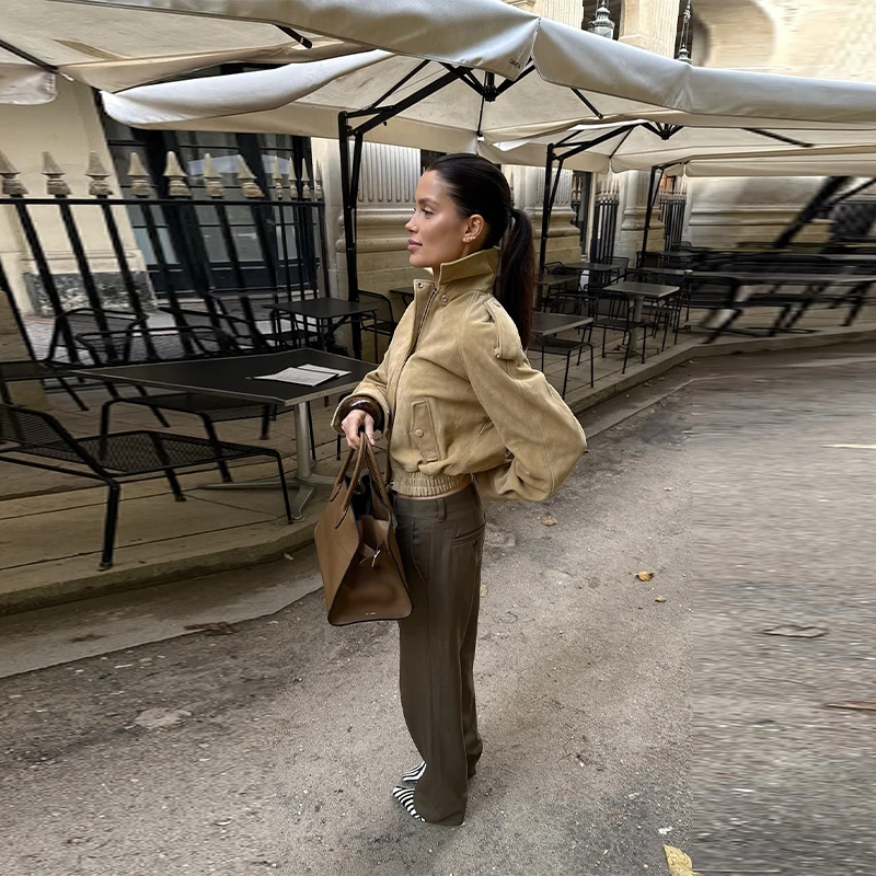 

Весенне-осенние повседневные универсальные тонкие куртки, женские легкие куртки с лацканами, бархатные модные укороченные топы из окантовки