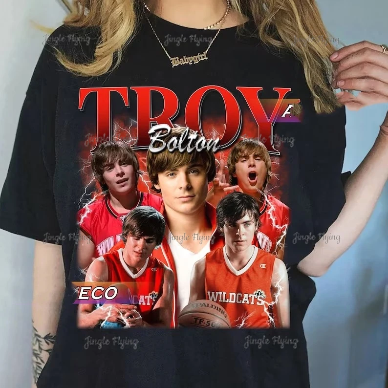 Vintage Troy Bolton T-Shirt Homage Tv Sweatshirt