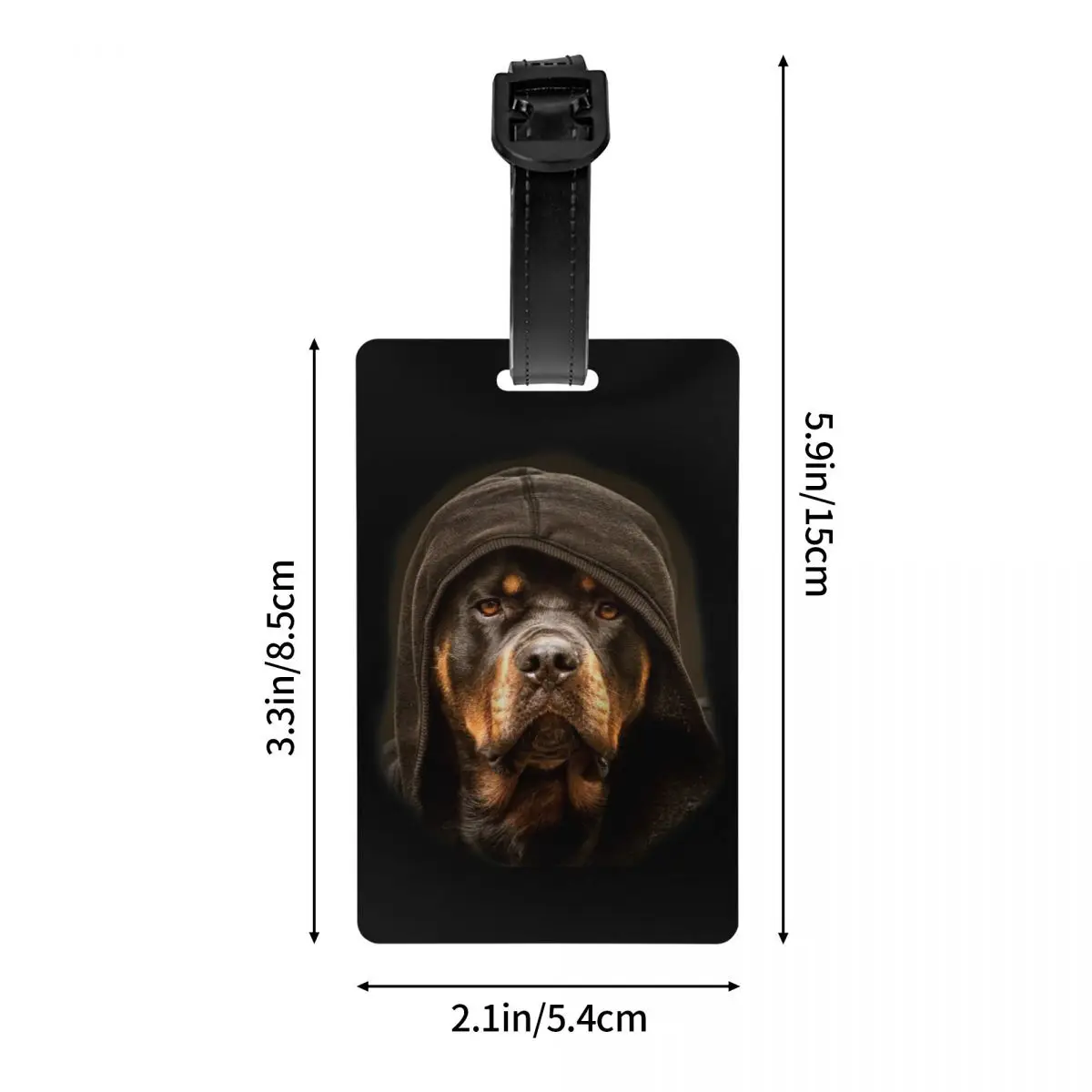 Rottweiler etiqueta de equipaje, protector familiar, Rott Rottie, bolsa de viaje para perros, Maleta, cubierta de privacidad, etiqueta de identificación