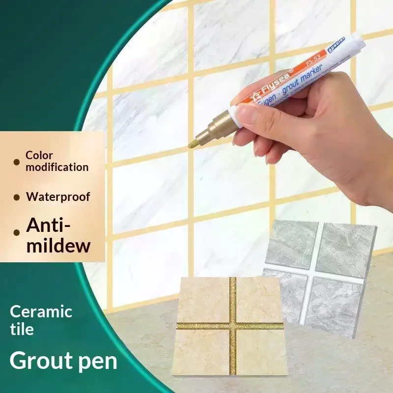 1/5Pcs Quick Dry Home Repair Tool DIY Grout Pen For Bathroom Kitchen Tiles Whitening Grout Marker To Revive Old Grout