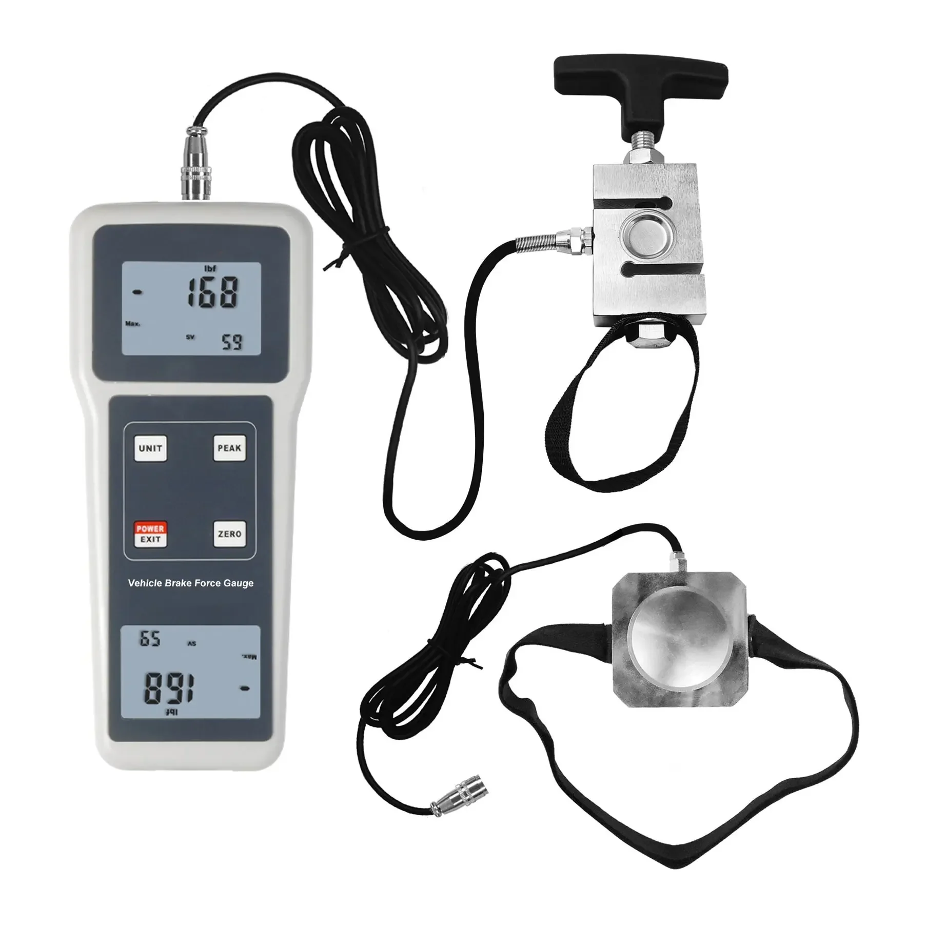 Portable Pedal force control force tester FG-104PB Vehicle Brake Force Gauge range 1000N 100kgf