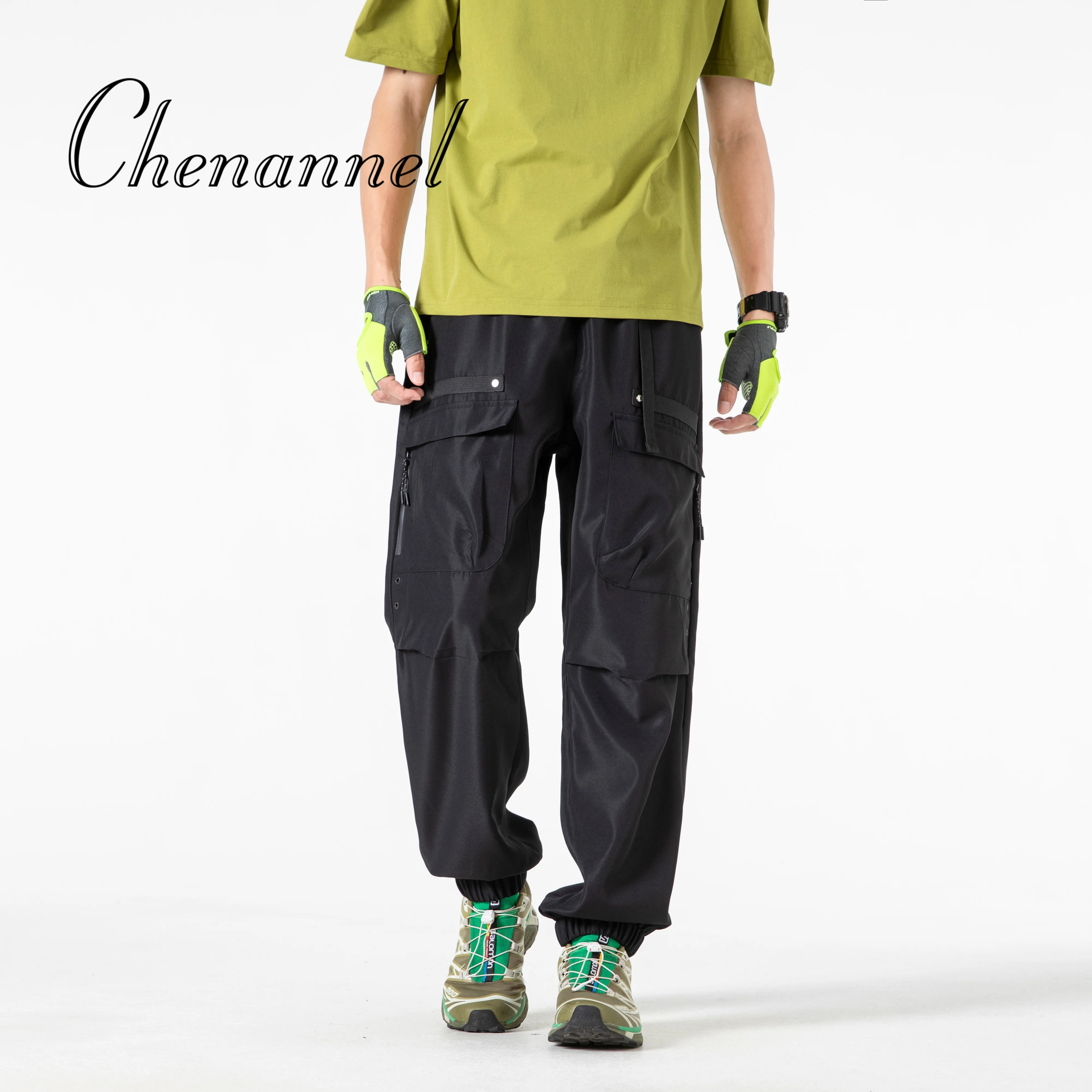 

Outdoor work pants men's skinny pants loose plus size sport pants Hong Kong style casual sweatpants