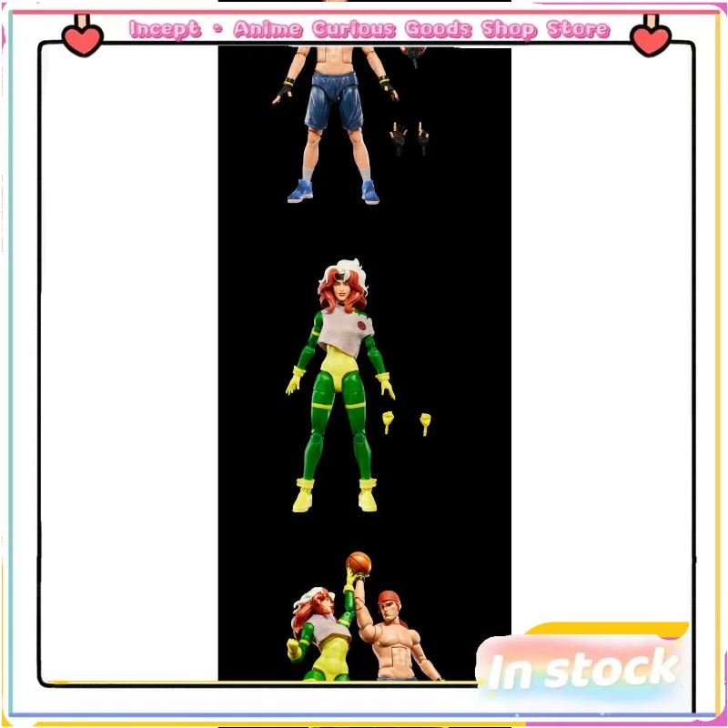【In Stock】Hasbro Marvel X-Men 6-inch Basketball Set Gambit and Rakshasa Action Figure Anime Model Toy Collection Holiday Gift view 6