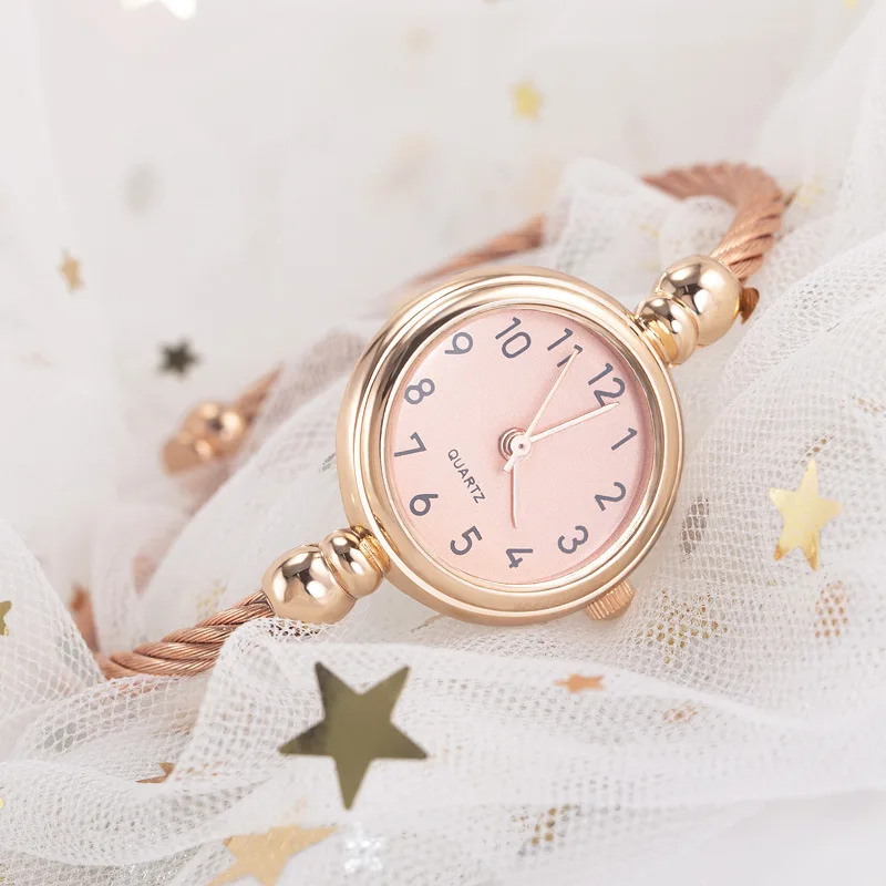 Reloj de pulsera de apertura para mujer, reloj decorativo de Temperamental, reloj de cuarzo de nicho Simple