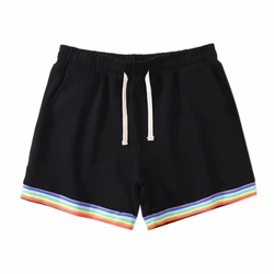 Início Calções desportivos para homens e mulheres, jogging ao ar livre, shorts casuais splicing, novos