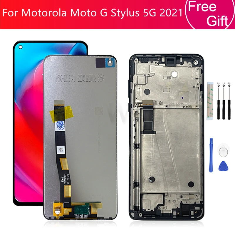 For Motorola Moto G Stylus 5G 2021 LCD Display Touch Screen Digitizer Assembly With Frame XT2131LCD Screen Replacement Parts