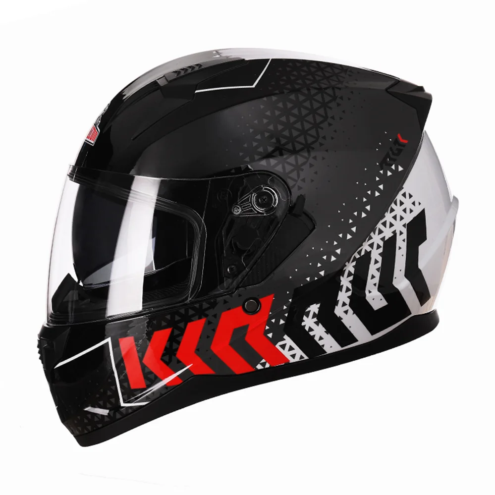 Motorcycle Dual Lens Racing Helmet Safety Men Women Four Seasons High Quantity Professional Motocross Full Face Casco Moto