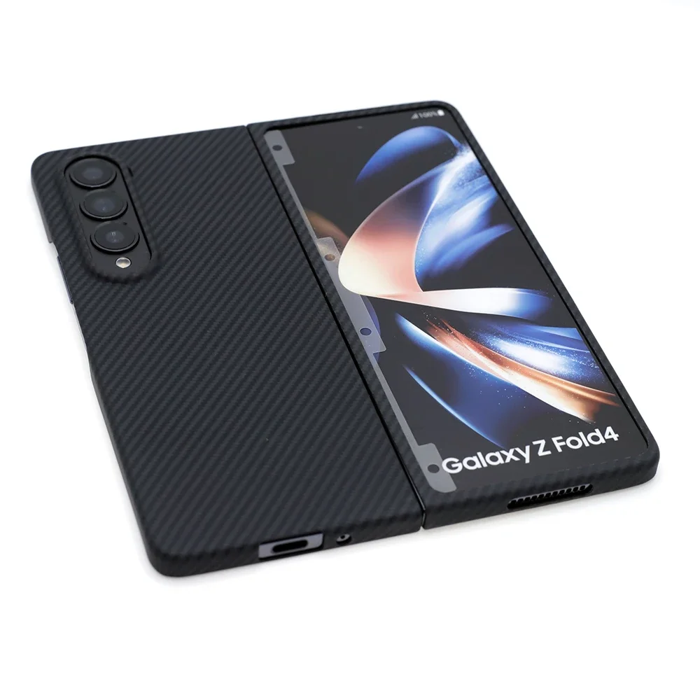 Dropshipping Aramid Fiber 600D Carbon Phone For Samsung Galaxy Z Fold 3 Fold3 Ultra Thin Z Fold 3 Fold3 Full CASE Cover