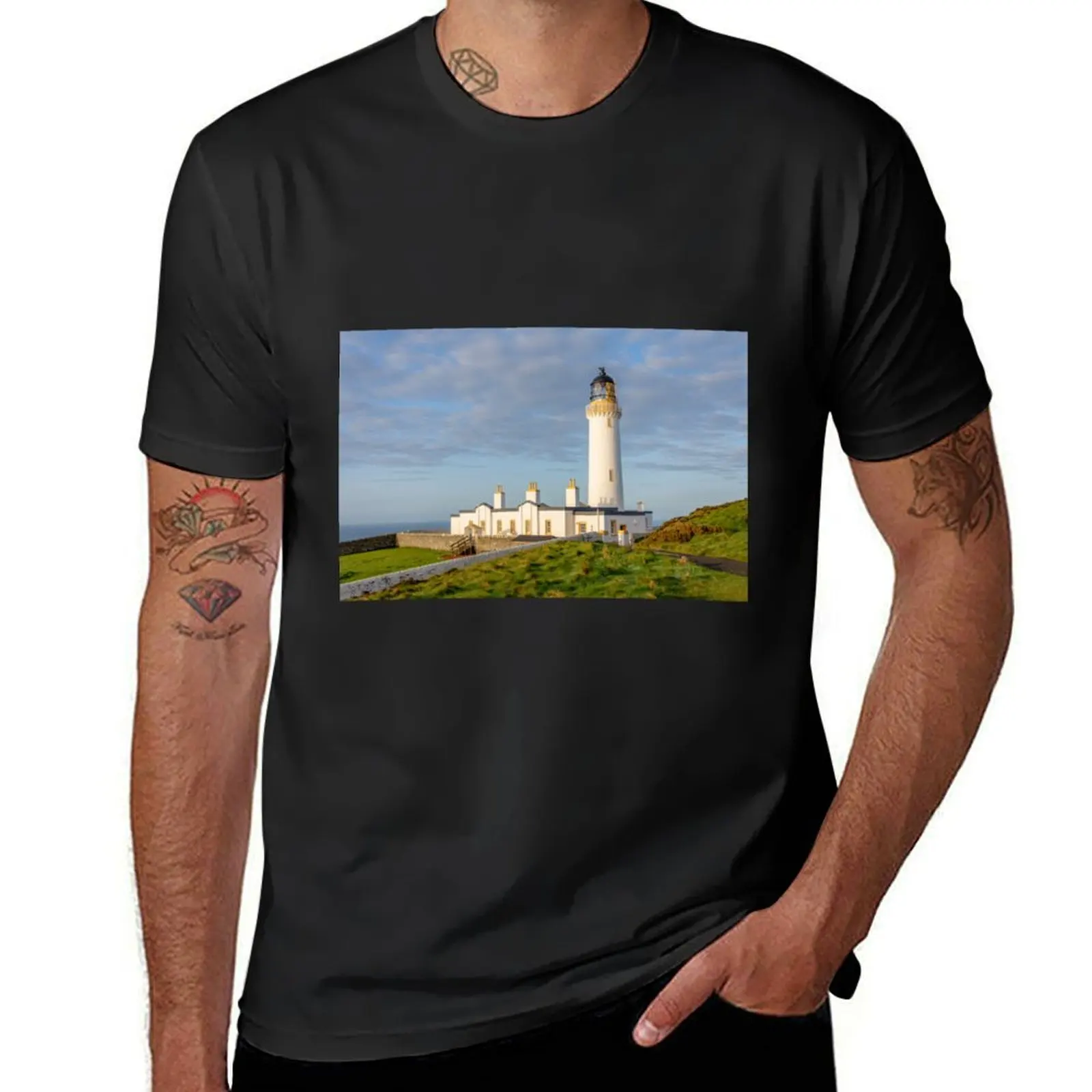 

Lighthouse at Mull of Galloway T-Shirt for a boy Aesthetic clothing Men's t-shirt