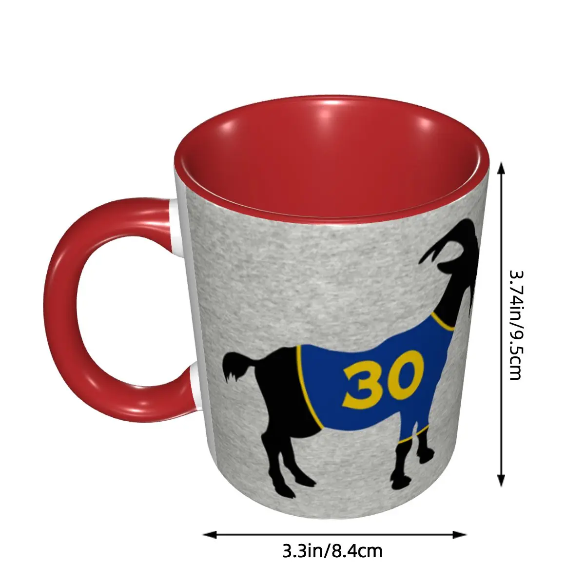 Steph Curry Goat Mug Funny Ceramic Coffee Cups Tea Mugs Milk Cup Drinkware Gift for Woman Man DIY Custom