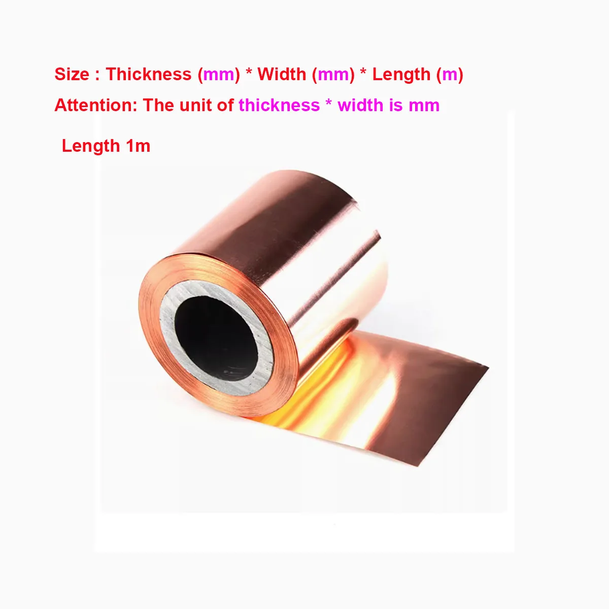 1M T2 Copper Sheet Pure Copper Strip 0.1-0.3mm Ultra-thin Copper Foil Thick Plate Grounding Conductive Heat Sink Width 5-120mm