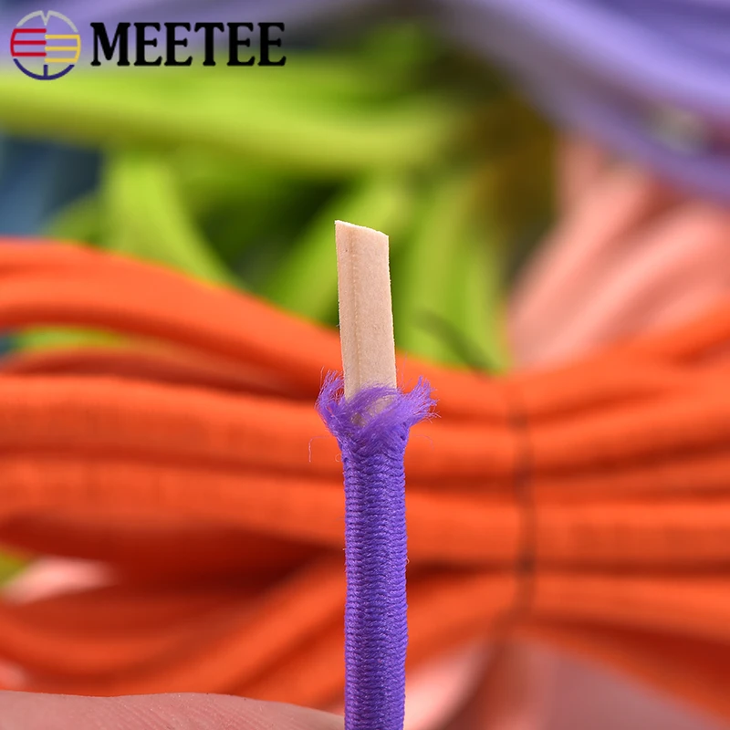 

5/10Meters 4mm Elastic Cord for Hairband Round Rubber Rope Garment Shoes Pants Stretch Cords DIY Clothes Sewing Accessories