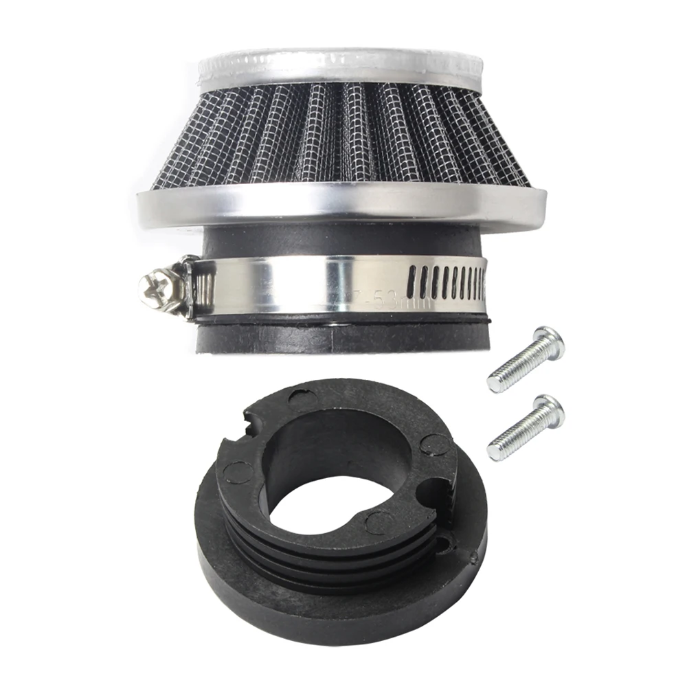 Pilzkopf filter 47cc 49cc für 2-Takt Mini Dirt Bike ATV Quad Aluminium Luftfilter Set