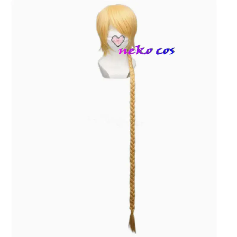 Pandora Hearts Jack Vessalius Yellow Long Wig Cosplay Costume  130cm Hair Wigs+Wig Cap