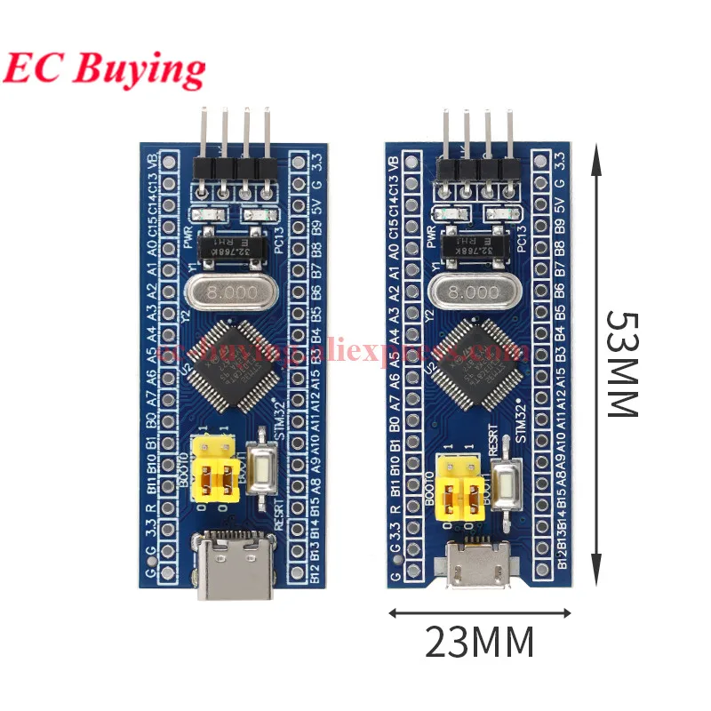 1-10Pcs STM32F103C8T6 TYPE-C/MICRO USB STM32F103C6T6 CH32F103C8T6 ARM STM32 Minimum System Development Board Module For Arduino