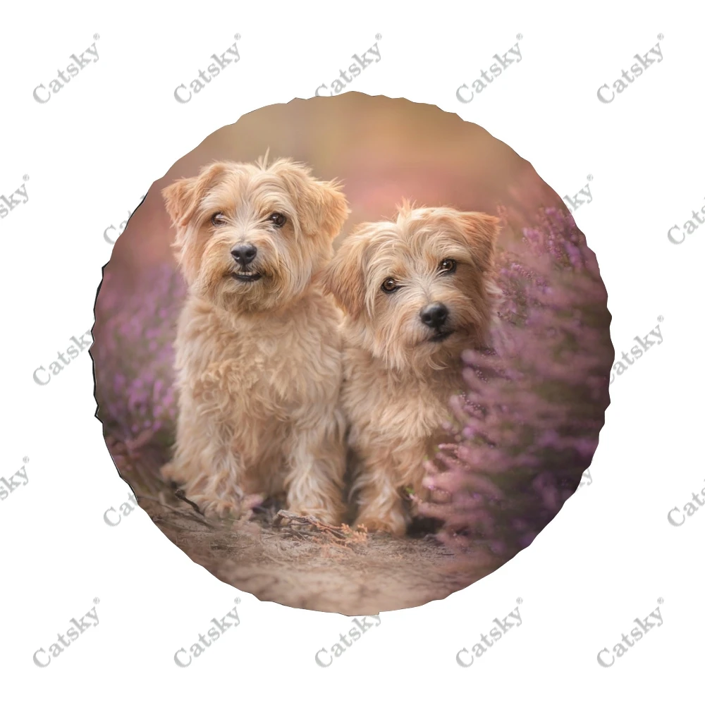 Norfolk Terrier animal Car Tire Cover Protection Dustproof Customized Universal Camper Off-Road Vehicle auto Car Tire Cover