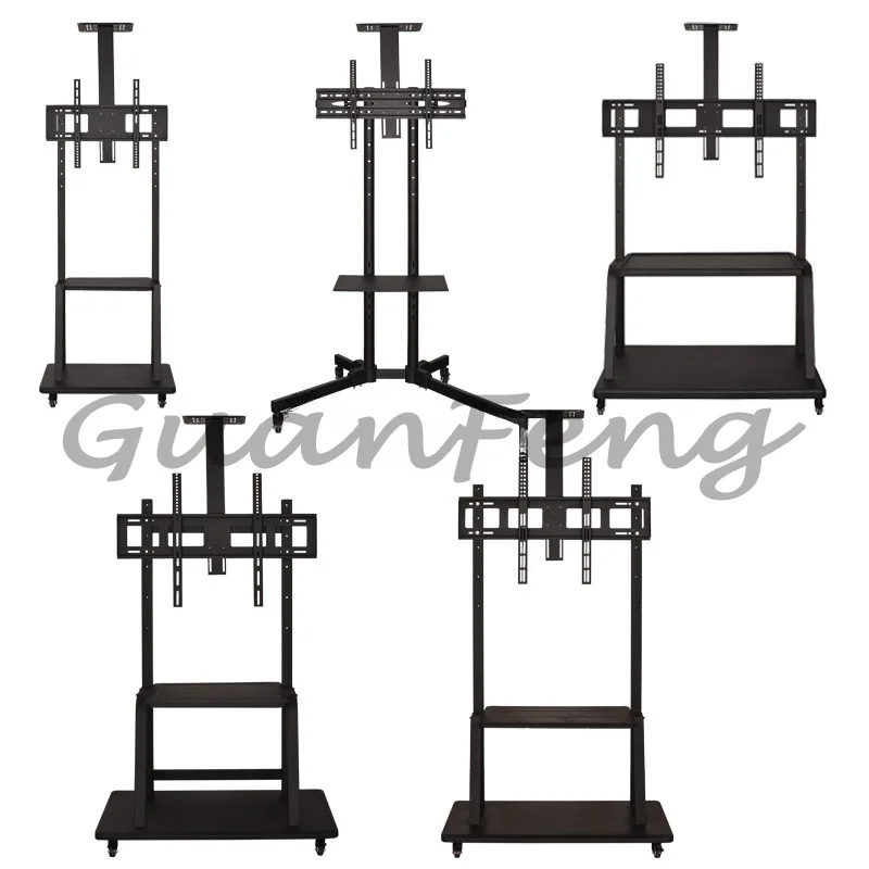 32 inch to 70 inch TV mobile cart mount for conference room, school, advertising hall TV cart stand