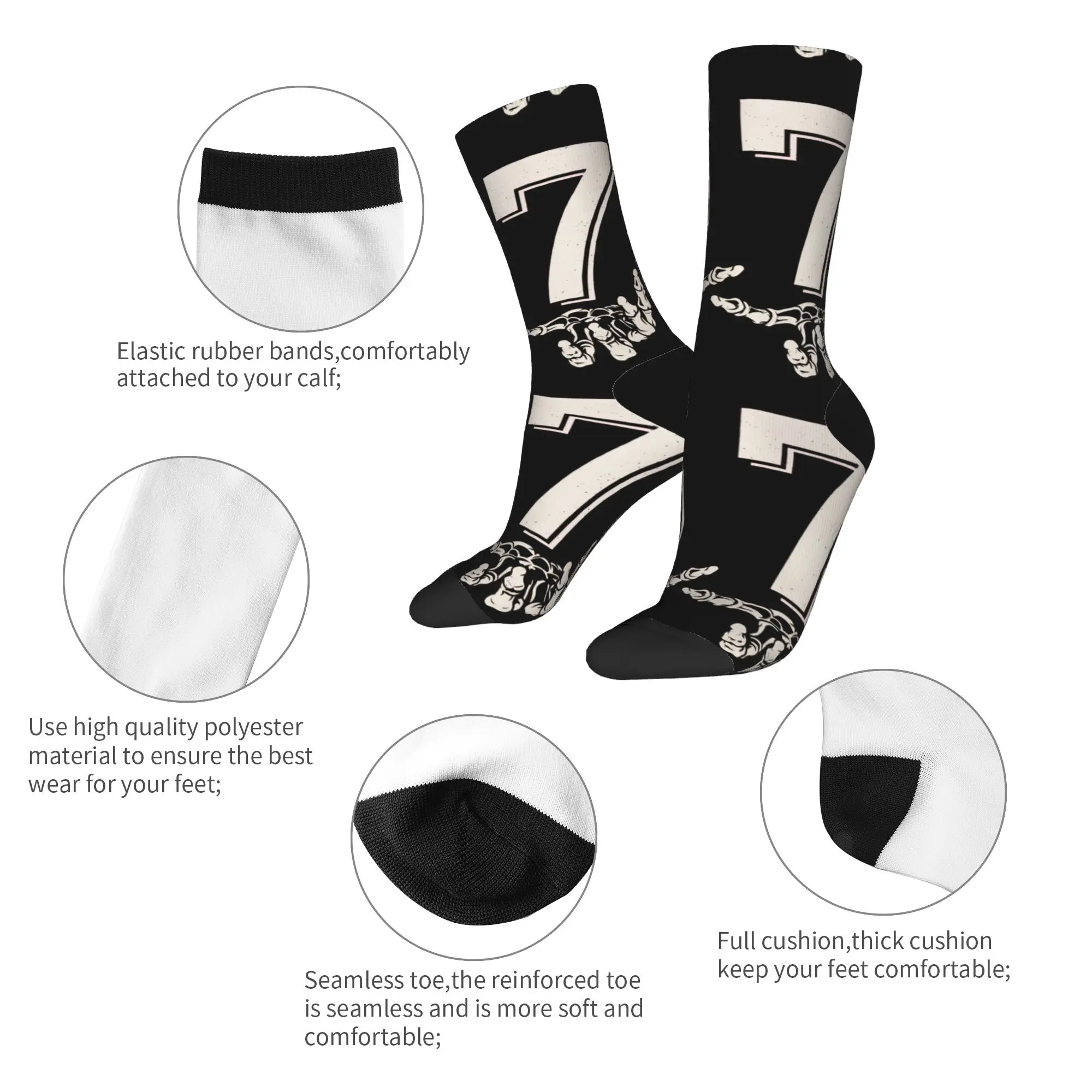 Kaos Kaki Lucu 67 Meme Gen Alpha Slang Skeletal Hands Stoking Musim Dingin Anti Wanita Pria Kaos Kaki Lembut Bernapas Kaos Kaki Lari