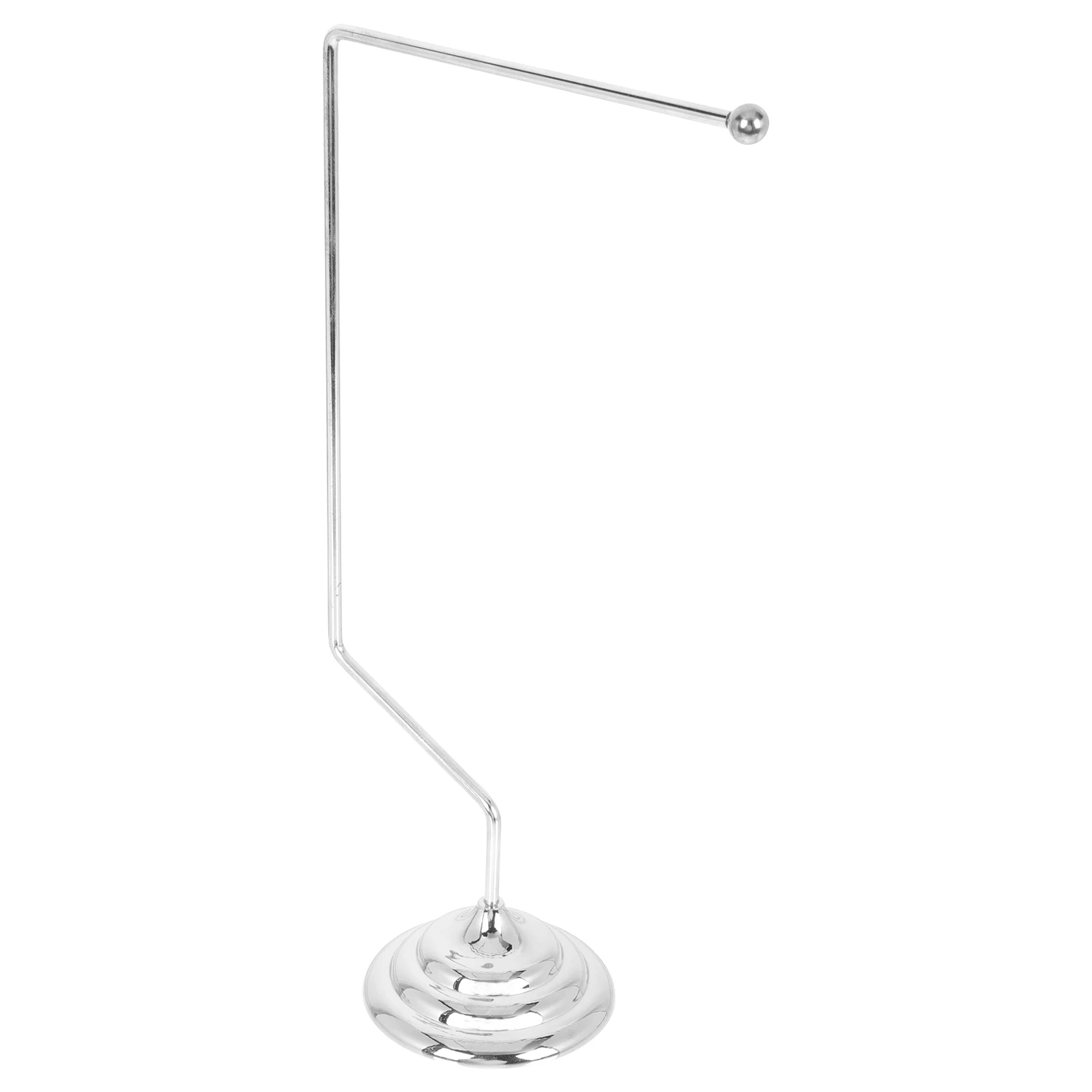 

Desktop Flag Stand Table Runner Holder Pole Display Office Supply Alloy Material Stable Design Wear Resistant