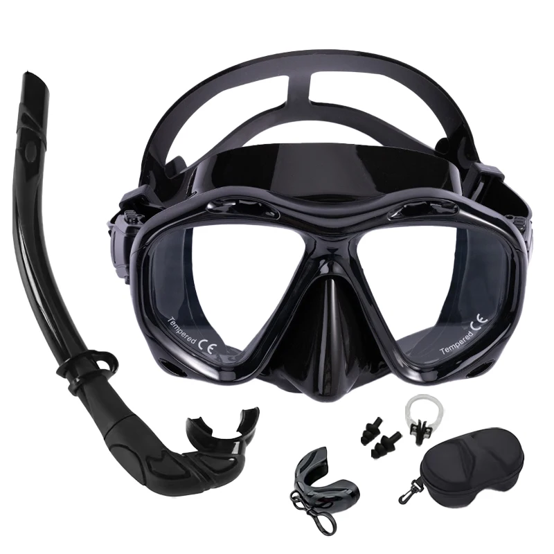 

Adult Anti - Fog Freediving Mask with Durable Tempered Glass & Multiple Color Options - Professional Snorkeling & Swimming Gear