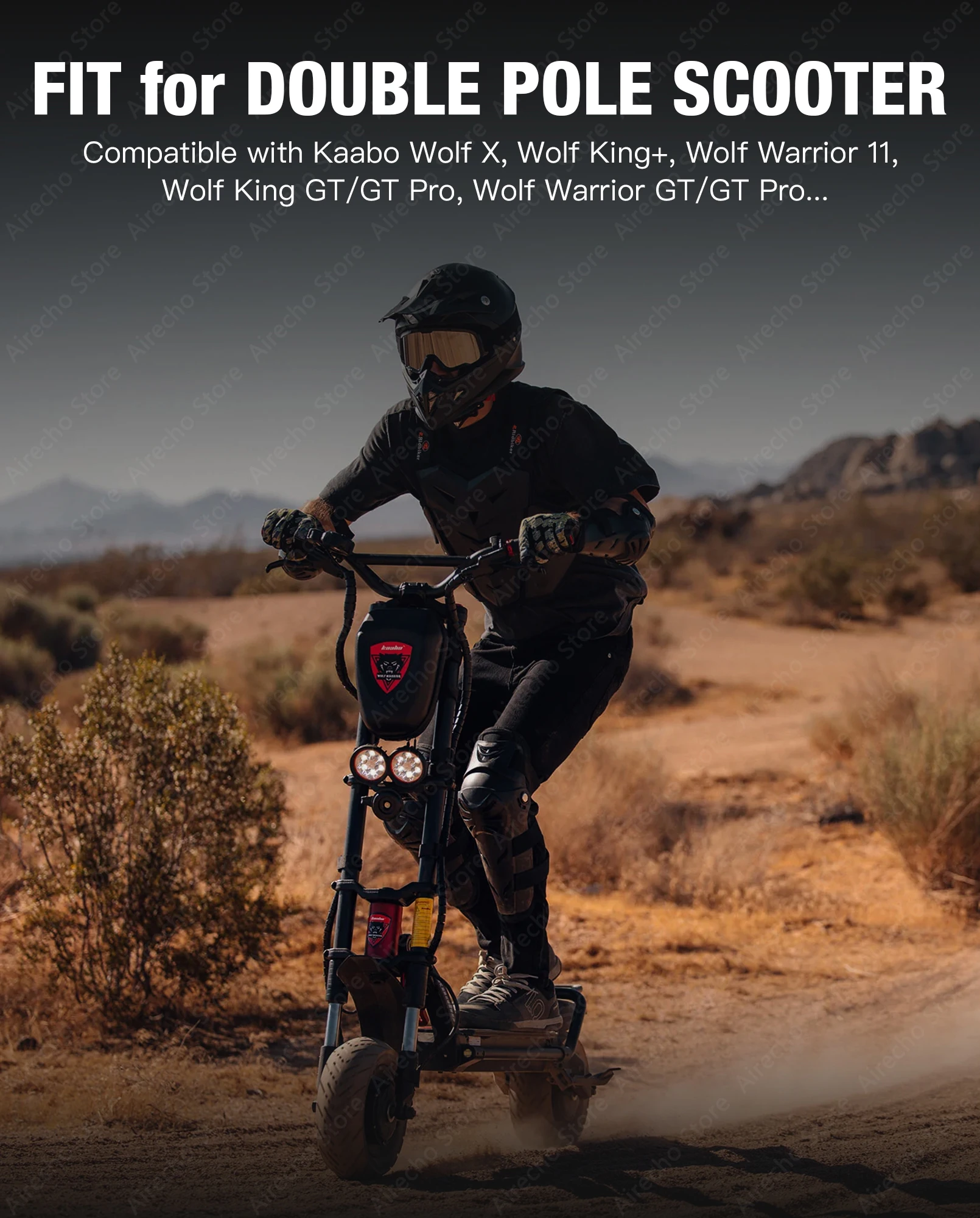 Original 4L Scooter Bag For Kaabo Wolf Warrior Wolf King GTR Electric scooter Large Capacity Portable Bag With Logo