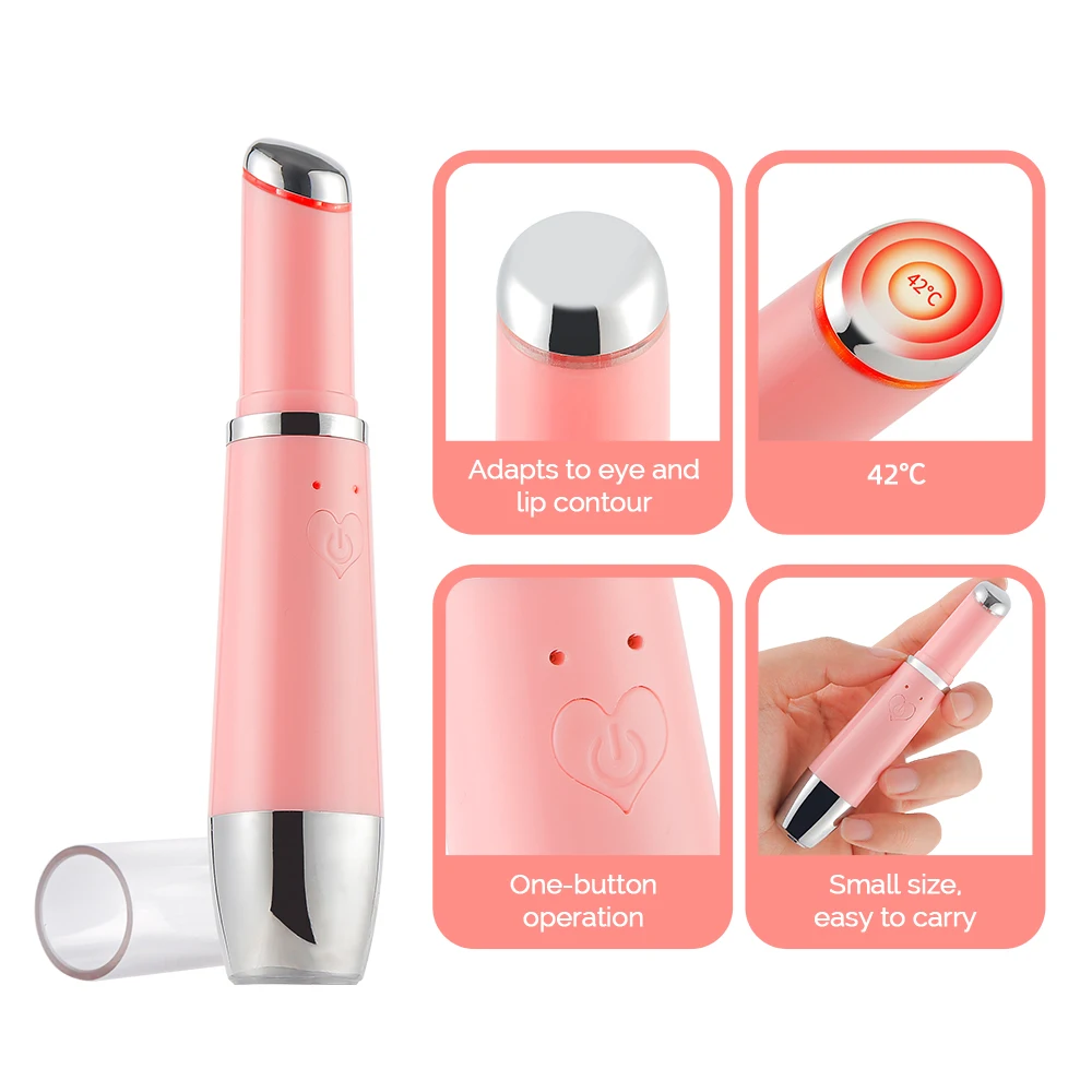 

Hot Compress Vibration Electric Eye Massager Red Light Ion Photon Therapy Eyes Lifting Tool Anti Age Wrinkle Remove