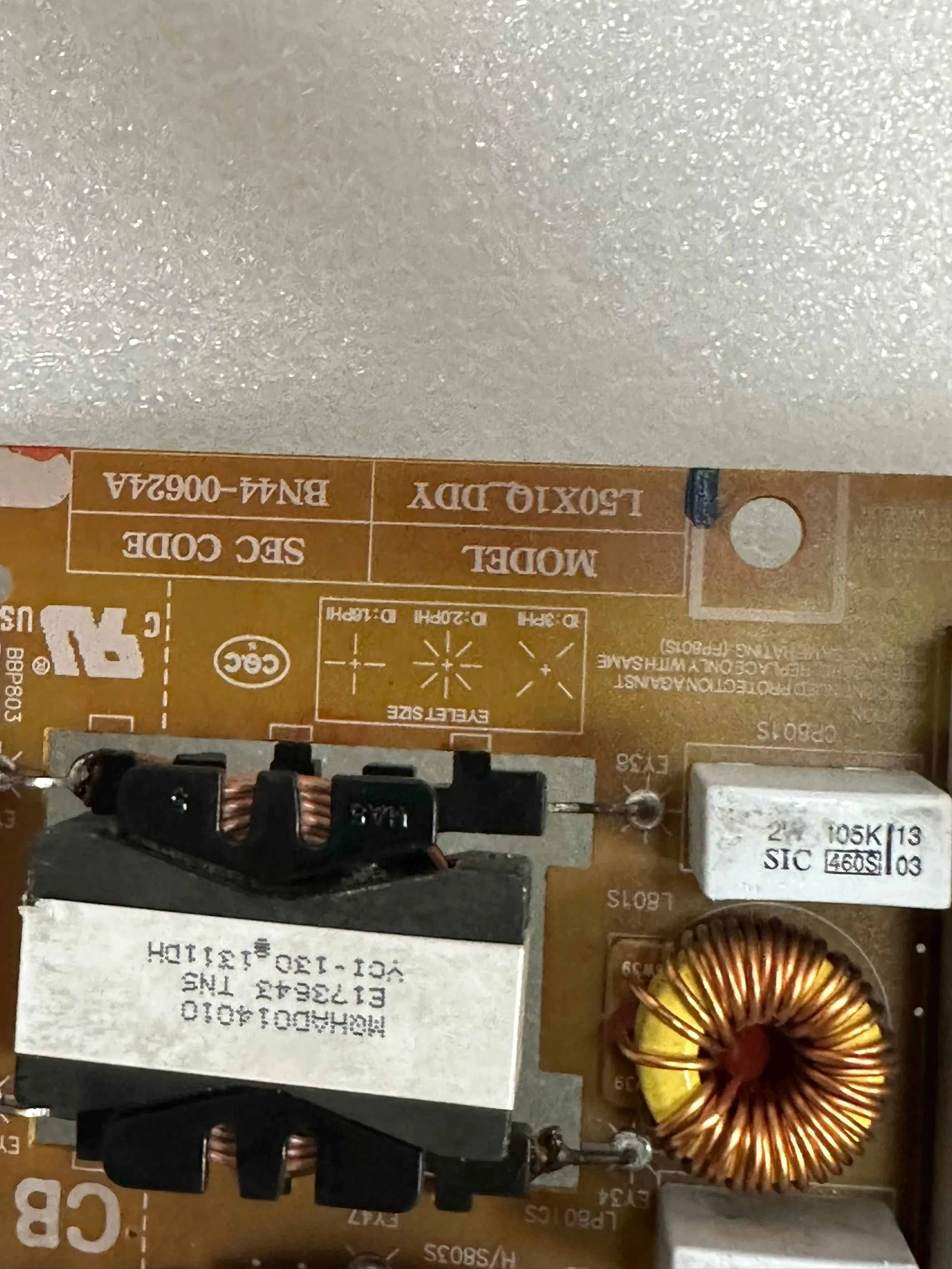 الأصلي UA50F6100AJXXZ مجلس الطاقة BN44-00624A L50X1Q-DDY