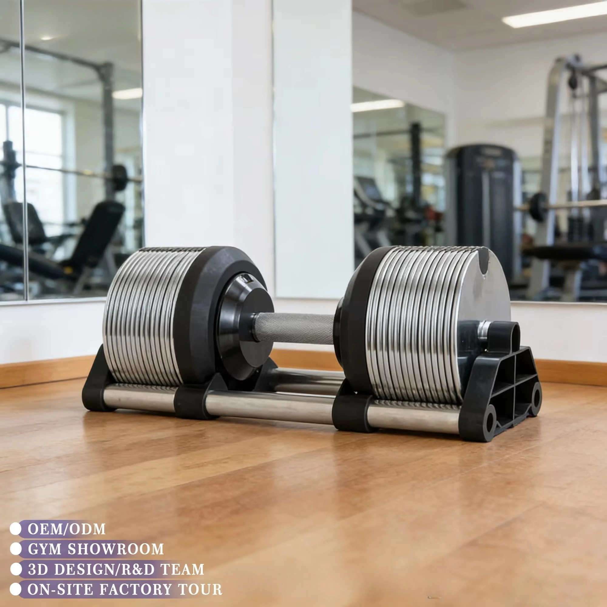 1–42 kg Inkrementelle, galvanisierte Hanteln aus reinem Stahl, verstellbar, Schnellwechsel für Männer-Armtraining