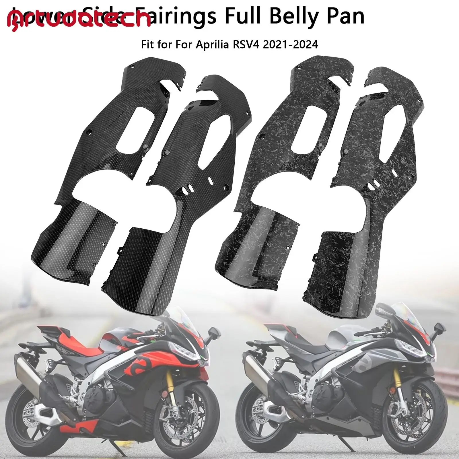 

Lower Side Fairings Full Belly Pan Plate Cover for Aprilia RSV4 2021 2022 2023 2024
