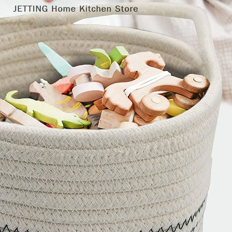 Cotton Rope Basket - Fern Plant Wall Hanging Basket, Cotton Rope Basket, Key Storage Basket, White