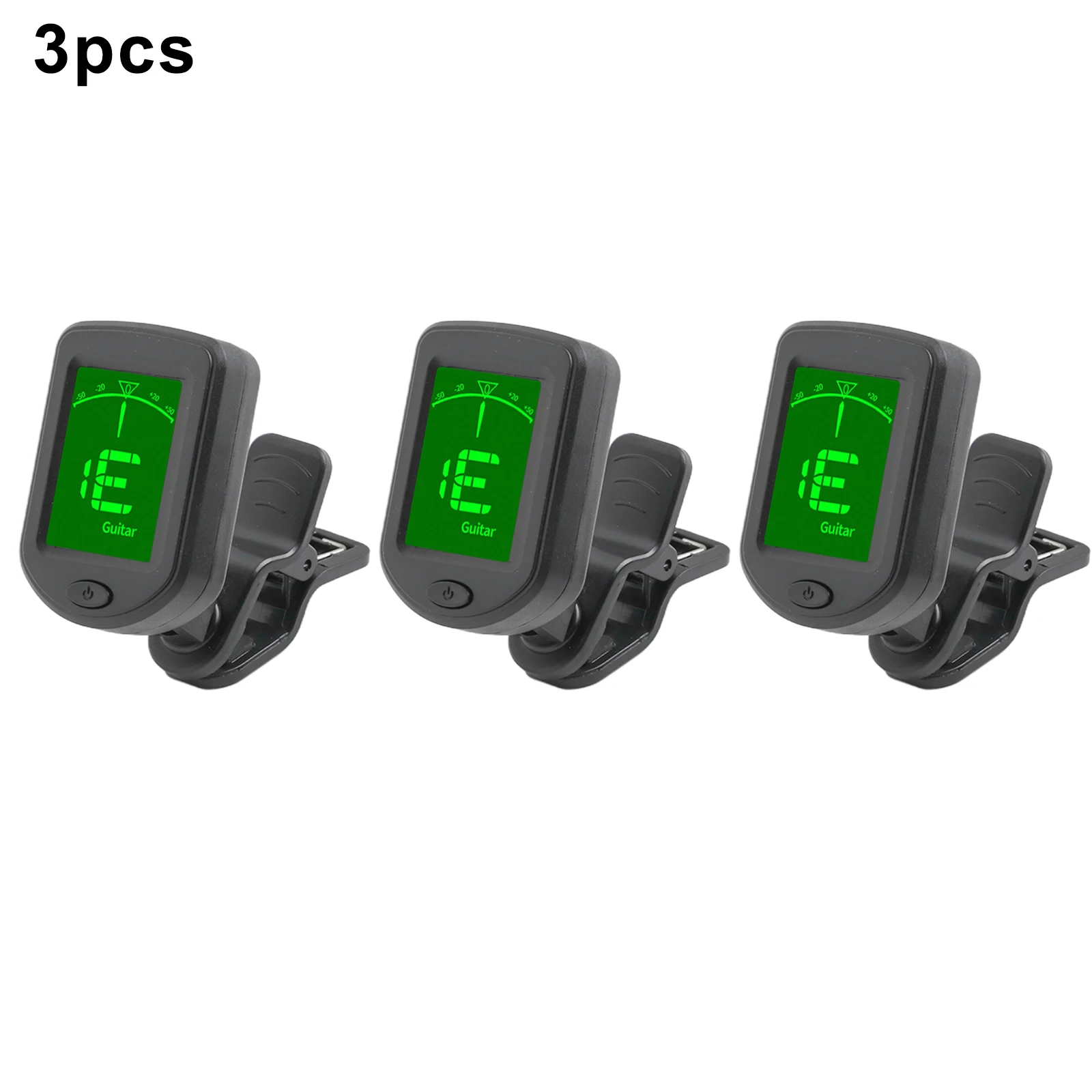 Clip-On Digital Tuner for Guitar For Bass Ukulele Violin with Accurate Pitch Detection and Visual Tuning Guidance