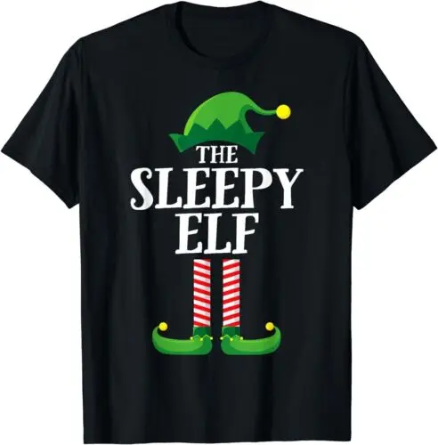 Sleepy Elf Matching Family Group Christmas Party T-Shirt